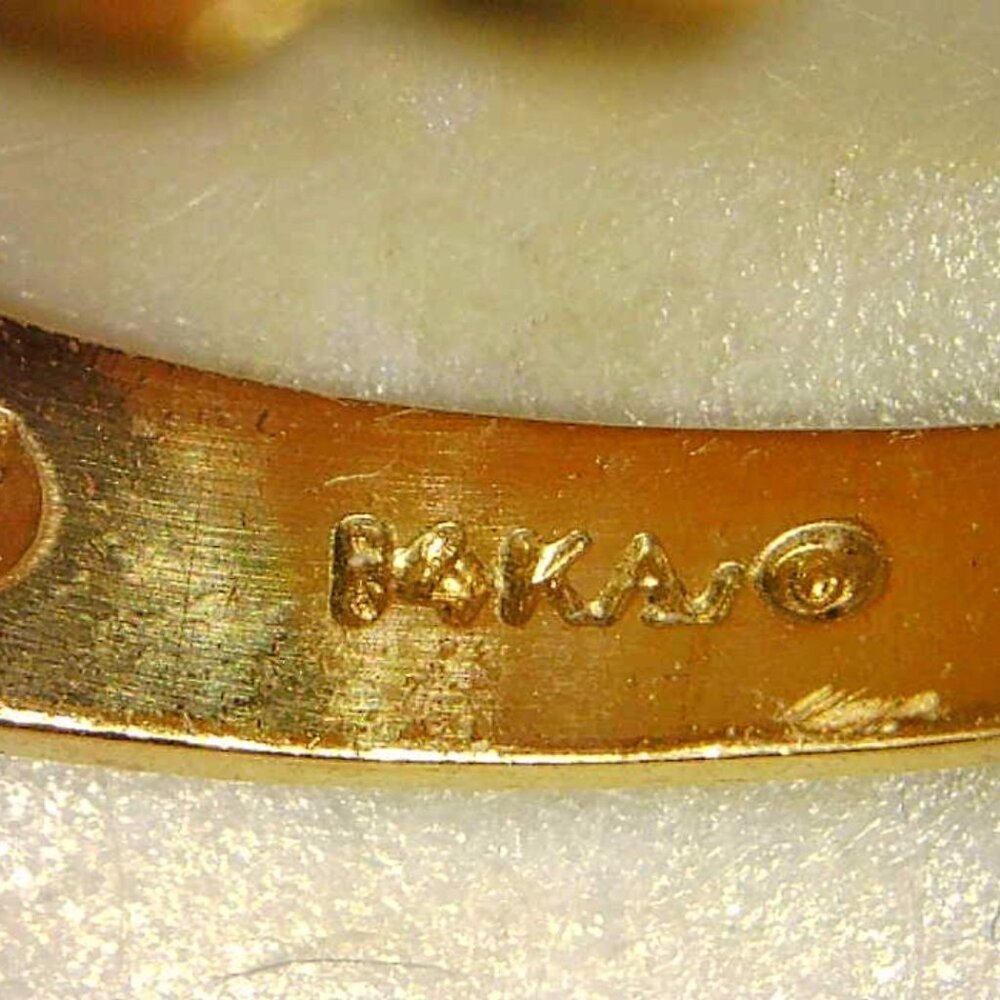 VINTAGE 14K RUBY & DIAMOND RING - Picture 7 of 7